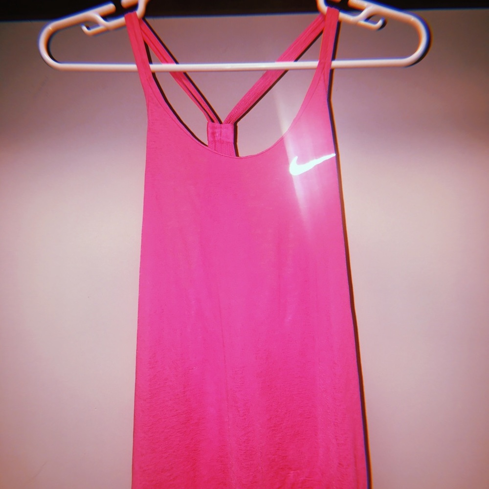 lightly worn pink nike top